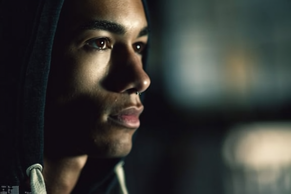 Jonge man - zijprofiel